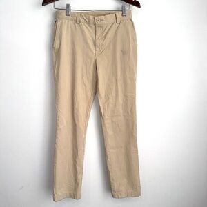 VINEYARD VINES Boys 16 Light Khaki Full Length Flat Front Performance Pants OO20